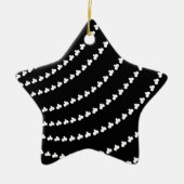 White Vortex Keramisch Ornament (Voorkant)