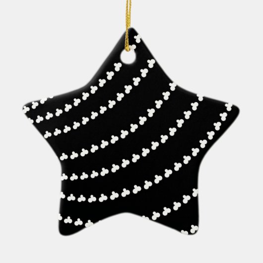 White Vortex Keramisch Ornament (Voorkant)