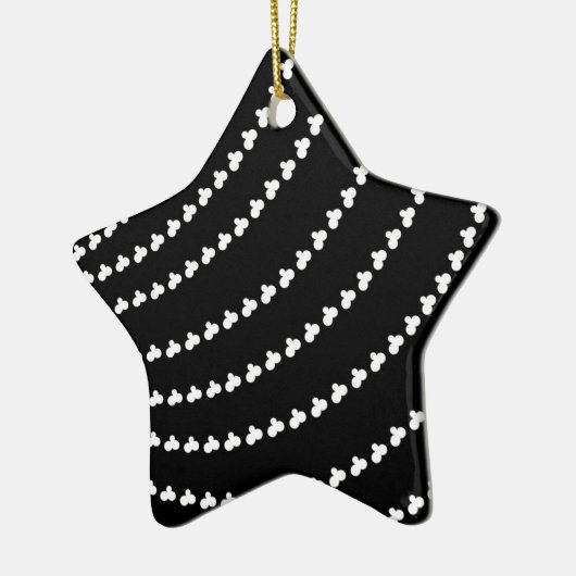 White Vortex Keramisch Ornament (Links)