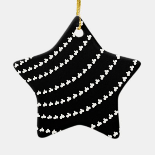 White Vortex Keramisch Ornament (Achterkant)