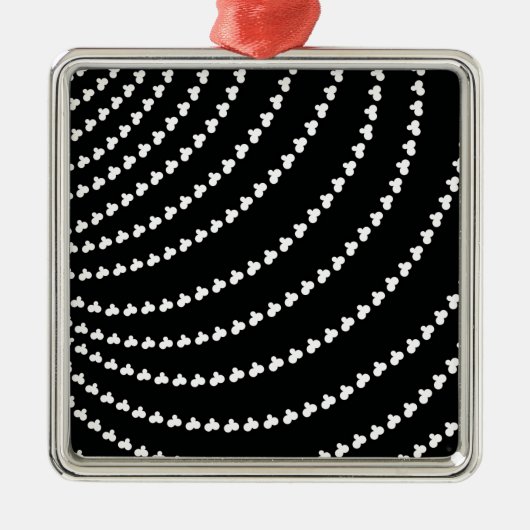 White Vortex Metalen Ornament (Voorkant)