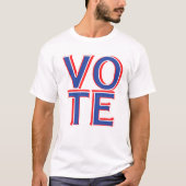 White Vote T-shirt Amerikaanse verkiezingen Politi (Voorkant)