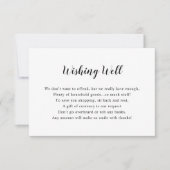 White Vrijgezellenfeest of Wishing well-kaart Kaart (Voorkant)