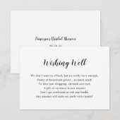 White Vrijgezellenfeest of Wishing well-kaart Kaart (Voorkant / Achterkant)