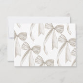 White Vrijgezellenfeest Recept Request Enclosure Kaart (Achterkant)