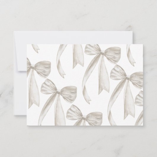 White Vrijgezellenfeest Recept Request Enclosure Kaart (Achterkant)