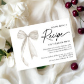 White Vrijgezellenfeest Recept Request Enclosure Kaart