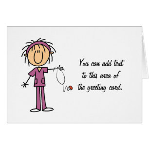 White Vrouw Stick Figuur T Verpleegbare T-shirts e