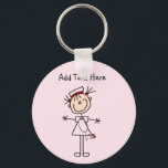 White Vrouw Stick Figuur Verpleegster 2 Giften Sleutelhanger<br><div class="desc">Een witte vrouw stokfiguur verpleegster in een wit verpleeguniform en een stethoscoop op T-shirts,  tassen,  knoppen,  magneten,  kaarten,  stickers en andere voorwerpen die u kunt personaliseren voordat u bestelt. Deze zuster-artikelen zijn zo schattig en perfect voor de verpleegweek en maken ook geweldige zuster-cadeautjes!</div>