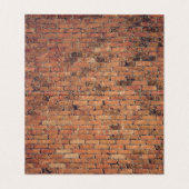 White w Brown Brick Afbeelding Inside Reciped Tent Visitekaartje (Binnenkant ongevouwen)