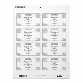 White w curly text cosmetics bottle label  (Full Sheet)