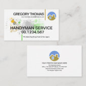 White Wall Verf Splatter Handyman Painter Visitekaartje (Voorkant / Achterkant)