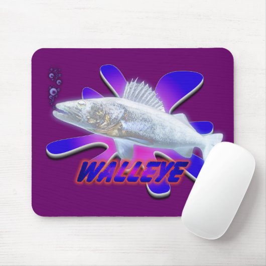 White Walleye Muismat (Met muis)