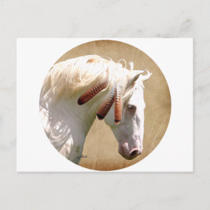 White War Horse Briefkaart