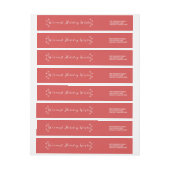 White Warmest Holiday wenst Adresetiketten (Vel)