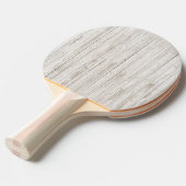 White Wash Wood Tafeltennisbatje (Voorkant Gekanteld)