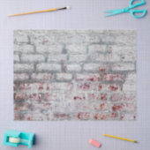 White Washing Brick Wall Tissuepapier (Craft)