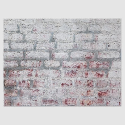 White Washing Brick Wall Tissuepapier (Voorkant)