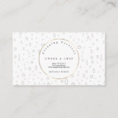 White Water Drops Patroon Design Reinigingsservice Visitekaartje (Voorkant)