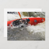 White Water Kayak Adventure Briefkaart (Voorkant / Achterkant)