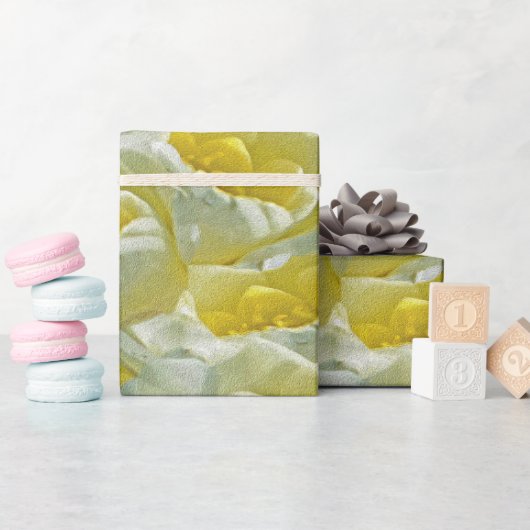 White Water Lilies Cadeaupapier (Baby Shower)