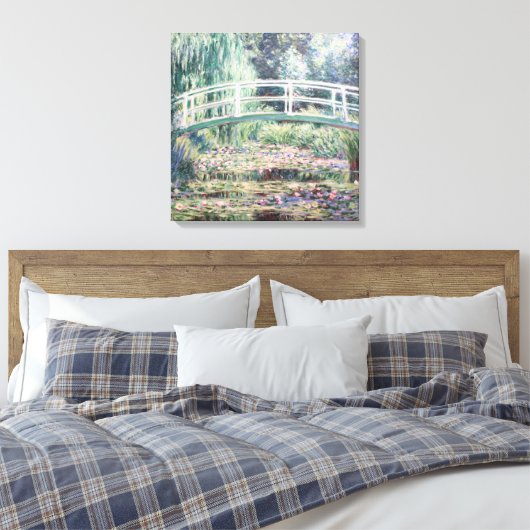 White Water Lilies | Claude Monet Canvas Afdruk (Insitu (Slaapkamer))