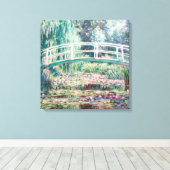 White Water Lilies | Claude Monet Canvas Afdruk (Insitu (Houten vloer))