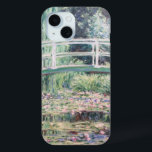 White Water Lilies | Claude Monet iPhone 15 Case<br><div class="desc">White Water Lilies (1899),  gemaakt door de Franse impressionist Claude Monet. Origineel kunstschilderij is een olie op het canvas van een tuin met waterlelies onder de Japanse voetbrug. Gebruik de ontwerphulpmiddelen om douanetekst toe te voegen of het afbeelding te personaliseren.</div>
