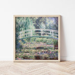 White Water Lilies | Claude Monet Poster<br><div class="desc">White Water Lilies (1899),  gemaakt door de Franse impressionist Claude Monet. Origineel kunstschilderij is een olie op het canvas van een tuin met waterlelies onder de Japanse voetbrug. Gebruik de ontwerphulpmiddelen om douanetekst toe te voegen of het afbeelding te personaliseren.</div>