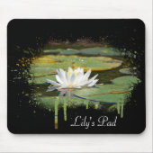 White Water Lily Abstract Muismat (Voorkant)