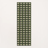 White Water Lily Floral Pattern Yogamat (Voorkant)