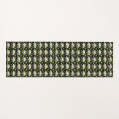 White Water Lily Floral Pattern Yogamat (Voorkant (horizontaal))