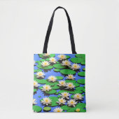 White Water Lily Flower Canvas tas (Voorkant)