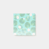White Water Lily Flowers & Lily Pad Pattern Post-it® Notes (Voorkant)
