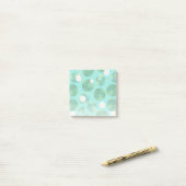 White Water Lily Flowers & Lily Pad Pattern Post-it® Notes (Op bureau)