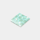White Water Lily Flowers & Lily Pad Pattern Post-it® Notes (Schuin)