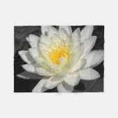 White Water Lily Foto Fleece Deken (Voorkant (Horizontaal))
