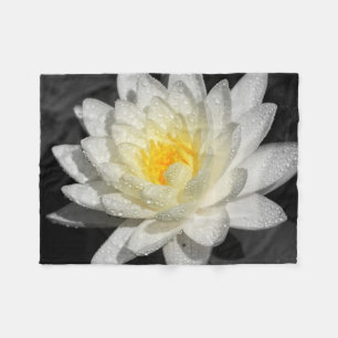 White Water Lily Foto Fleece Deken