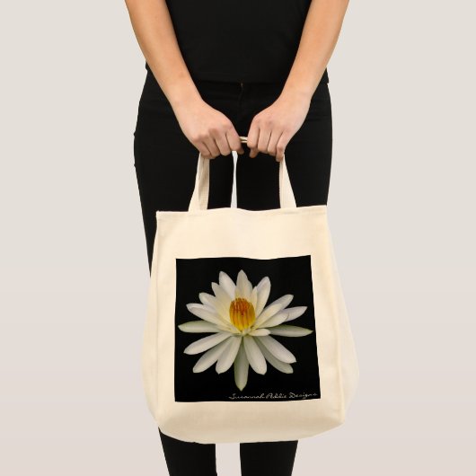 White Water Lily Grocery Tas (Voorkant (product))