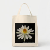 White Water Lily Grocery Tas (Voorkant)