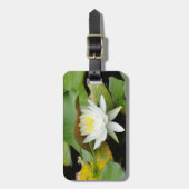 White Water Lily in Full Bloom Bagagelabel (Voorkant verticaal)