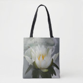 White Water Lily Lotus Blossom Flower Tote Bag (Voorkant)