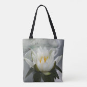 White Water Lily Lotus Blossom Flower Tote Bag (Achterkant)