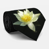 White Water Lily/Lotus Stropdas (Opgerold)