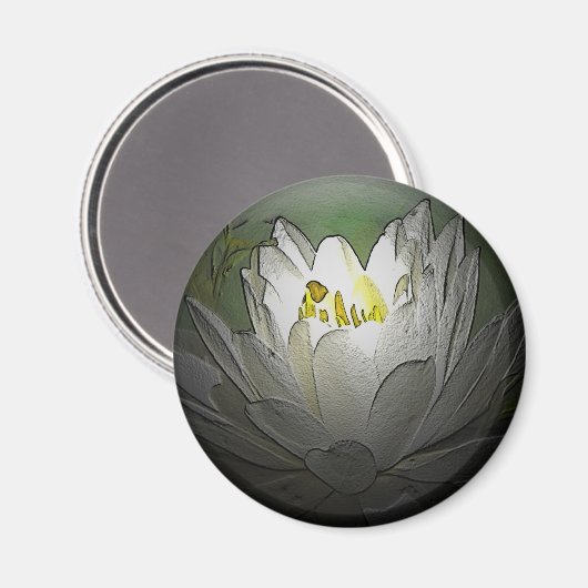 White Water Lily Magnet (Voorkant / Achterkant)