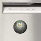 White Water Lily Magnet (Insitu (Vaatwasser))