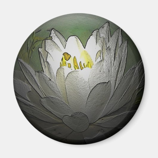 White Water Lily Magnet (Voorkant)