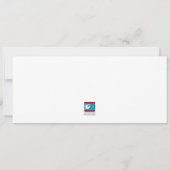 White Water Lily Pad Birthday Invitation Kaart (Achterkant)