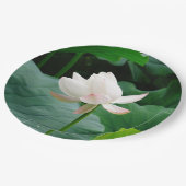 White Water Lily Papieren Bordje (Gekanteld)