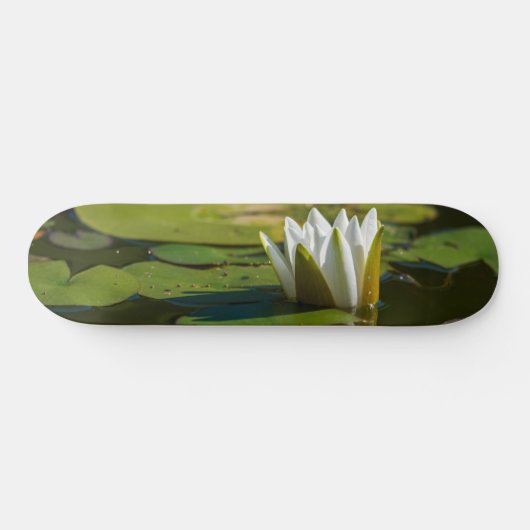 White Water Lily Persoonlijk Skateboard (Horizontaal)